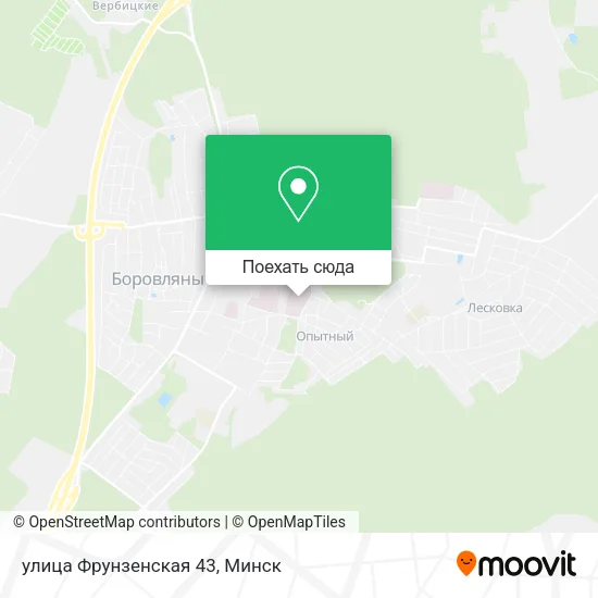 Карта улица Фрунзенская 43
