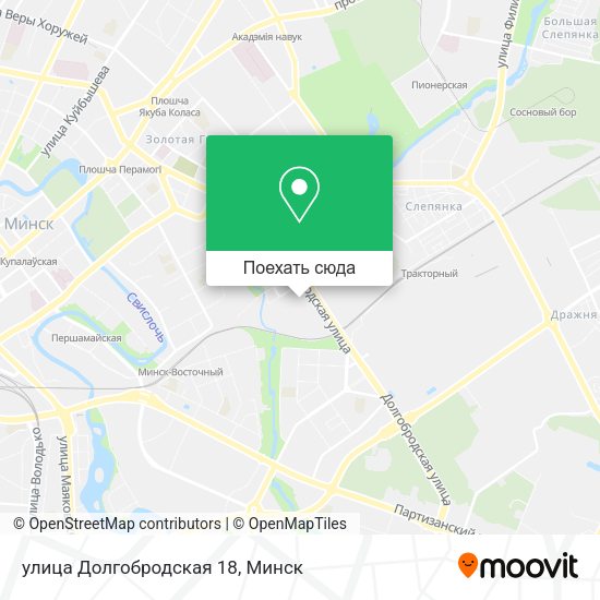 Карта улица Долгобродская 18