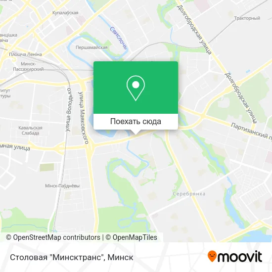 Карта Столовая "Минсктранс"