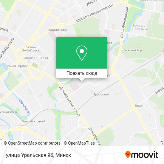 Карта улица Уральская 9б
