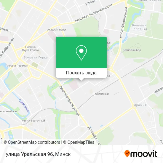 Карта улица Уральская 9б