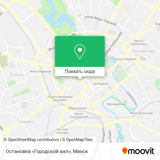 Карта Остановка «Городской вал»