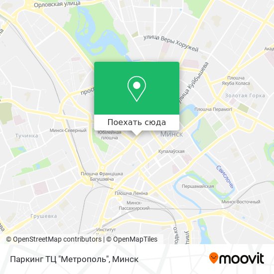 Карта Паркинг ТЦ  "Метрополь"