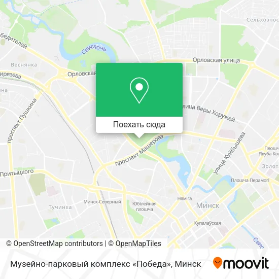 Карта Музейно-парковый комплекс «Победа»