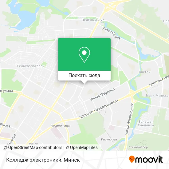Карта Колледж электроники