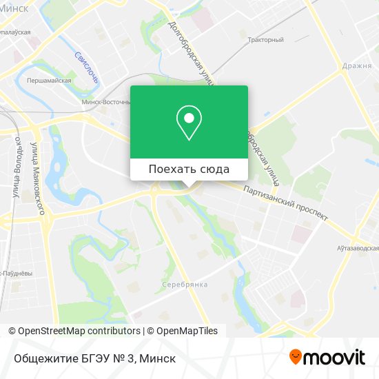 Карта Общежитие БГЭУ № 3