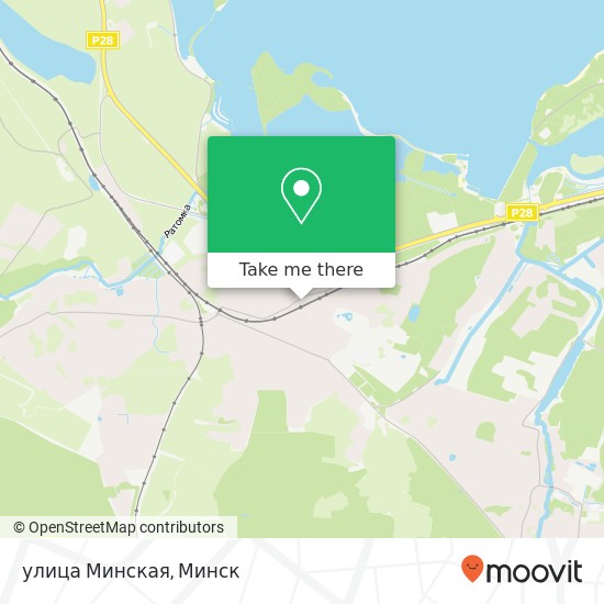 Карта улица Минская