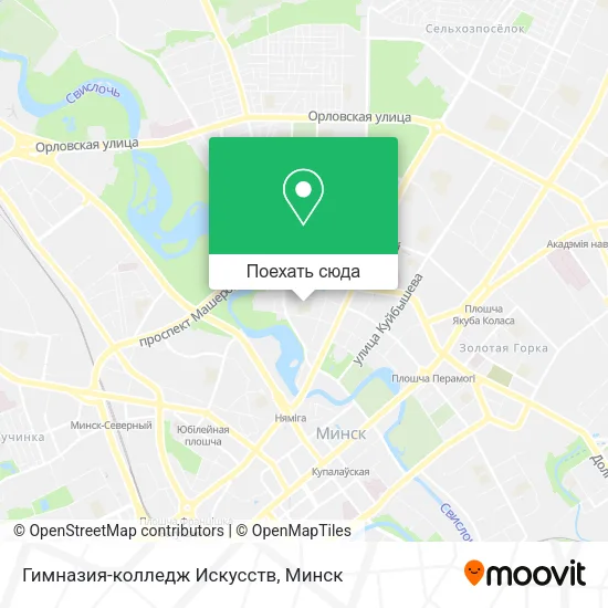 Карта Гимназия-колледж Искусств