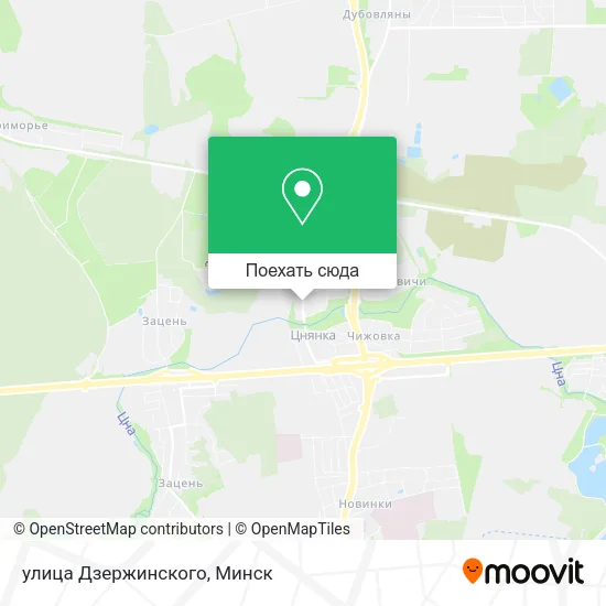 Карта улица Дзержинского