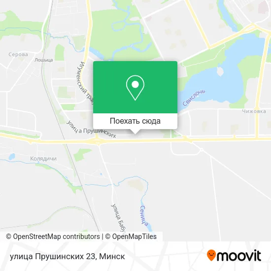 Карта улица Прушинских 23