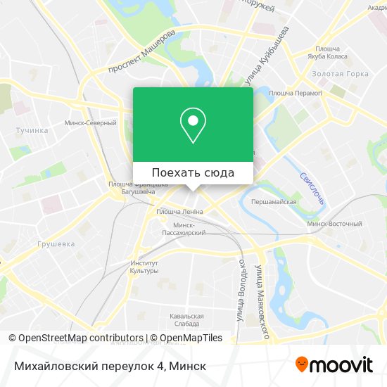 Карта Михайловский переулок 4