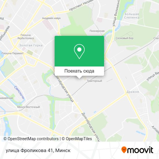 Карта улица Фроликова 41