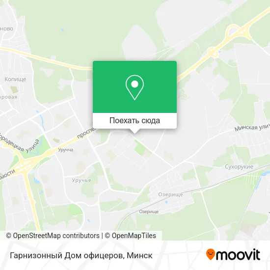 Карта Гарнизонный Дом офицеров