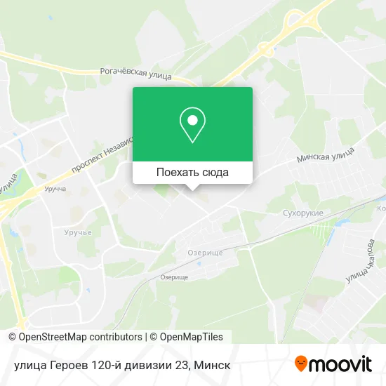 Карта улица Героев 120-й дивизии 23