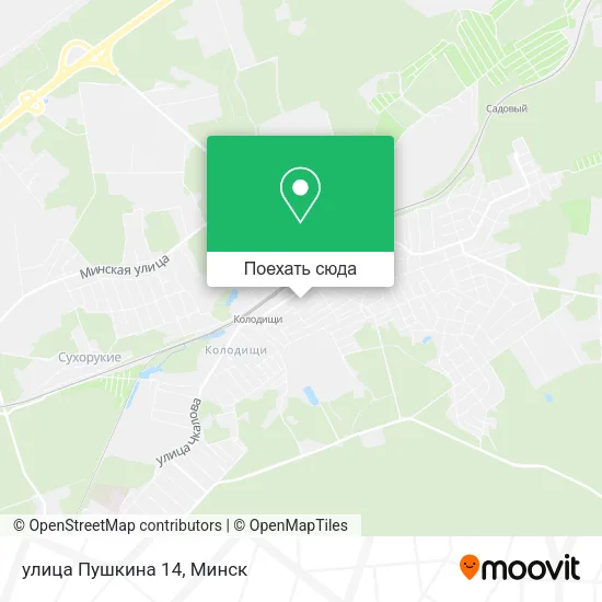 Карта улица Пушкина 14