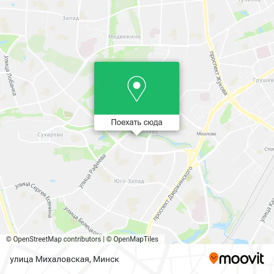 Карта улица Михаловская