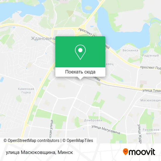 Карта улица Масюковщина