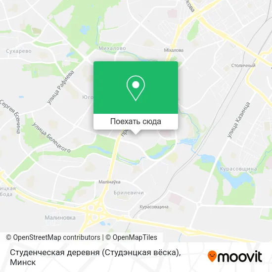 Карта Студенческая деревня (Студэнцкая вёска)