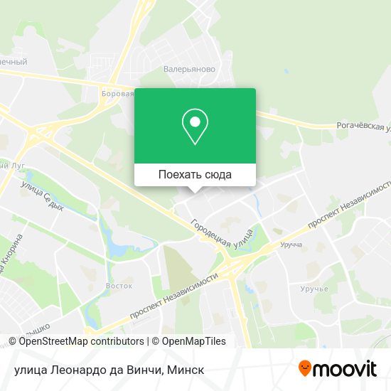 Карта улица Леонардо да Винчи