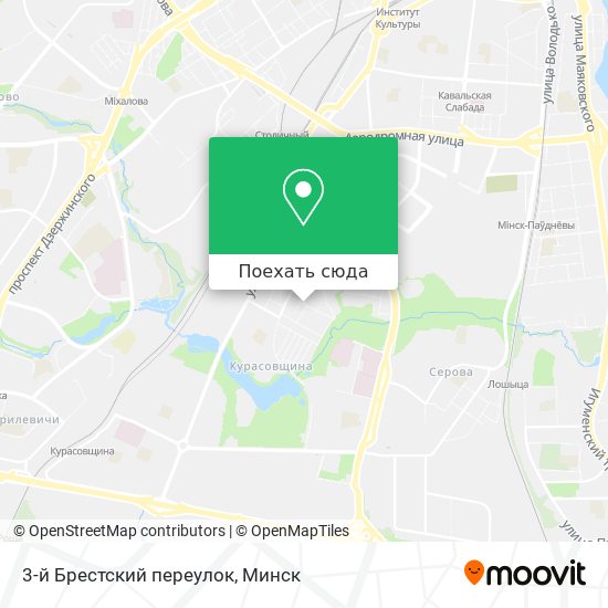Карта 3-й Брестский переулок