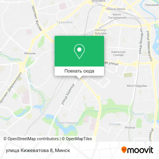 Карта улица Кижеватова 8