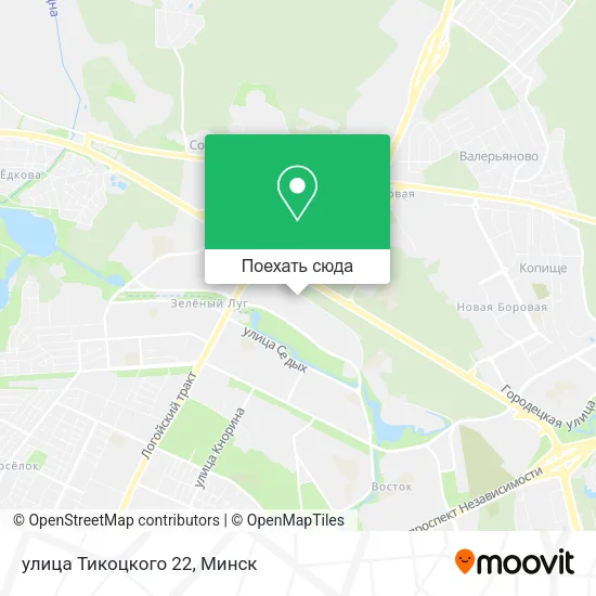 Карта улица Тикоцкого 22