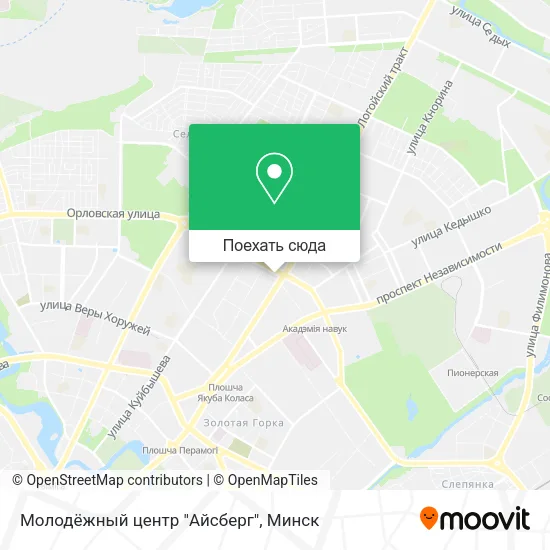 Карта Молодёжный центр "Айсберг"