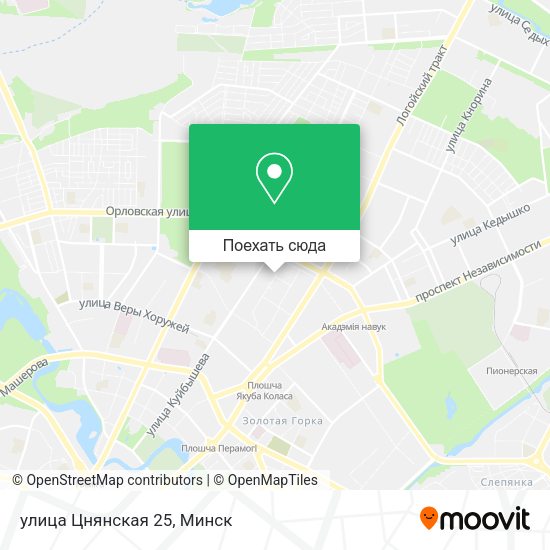 Карта улица Цнянская 25