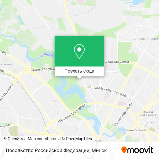 Карта Посольство Российской Федерации