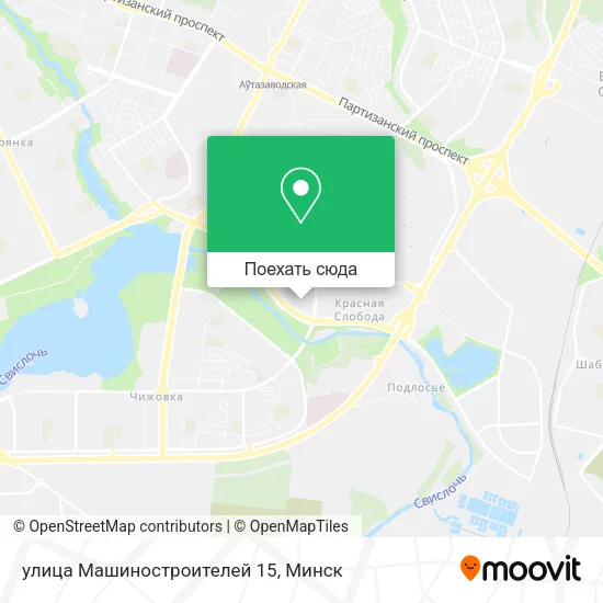 Карта улица Машиностроителей 15