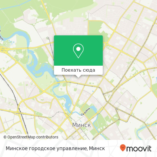 Карта Минское городское управление