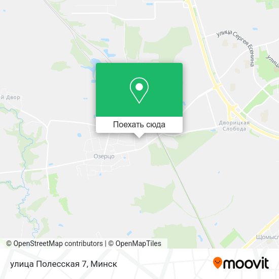 Карта улица Полесская 7