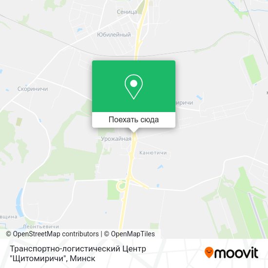 Карта Транспортно-логистический Центр "Щитомиричи"
