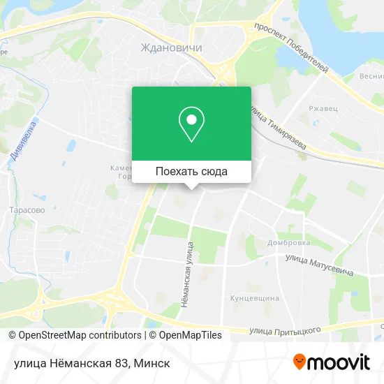 Карта улица Нёманская 83