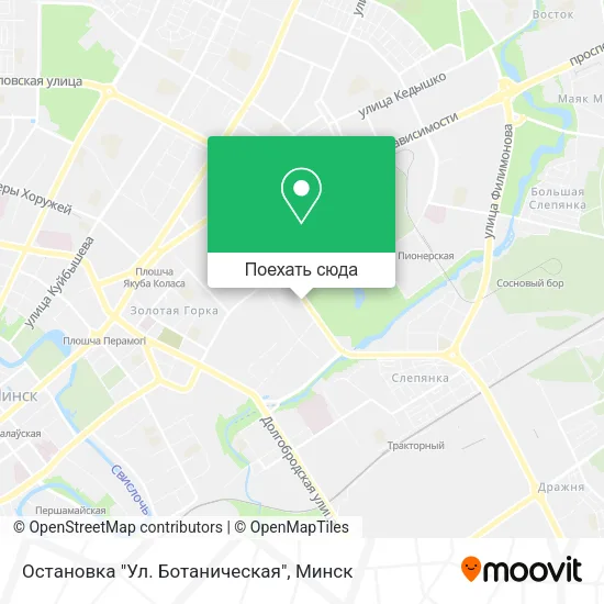 Карта Остановка "Ул. Ботаническая"