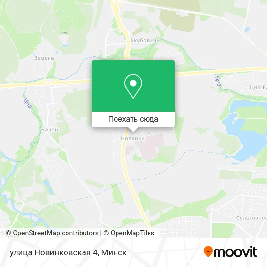 Карта улица Новинковская 4