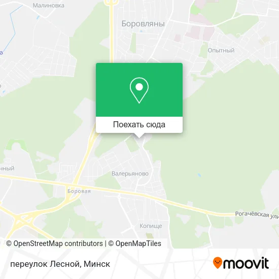 Карта переулок Лесной