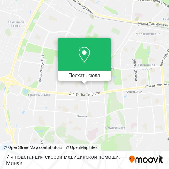 Карта 7-я подстанция скорой медицинской помощи