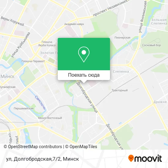 Карта ул, Долгобродская,7/2