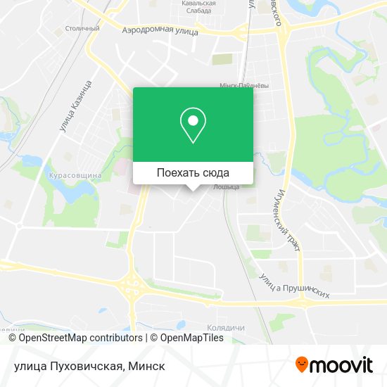 Карта улица Пуховичская