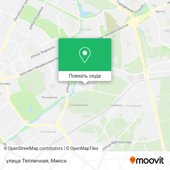 Карта улица Тепличная