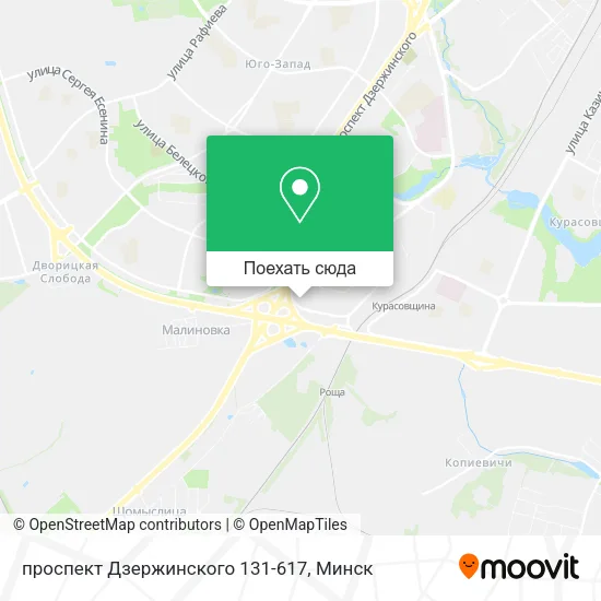 Карта проспект Дзержинского 131-617