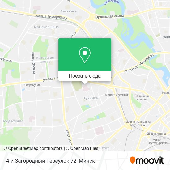 Карта 4-й Загородный переулок 72
