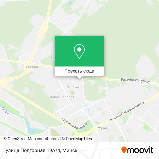 Карта улица Подгорная 19А/4