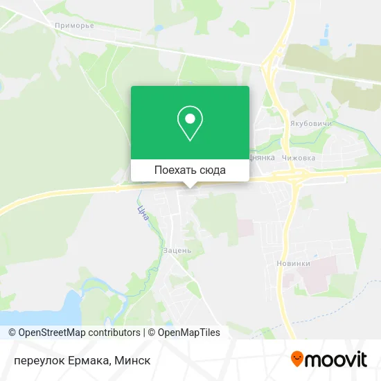 Карта переулок Ермака