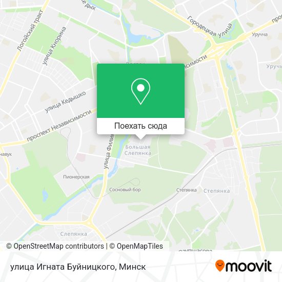 Карта улица Игната Буйницкого