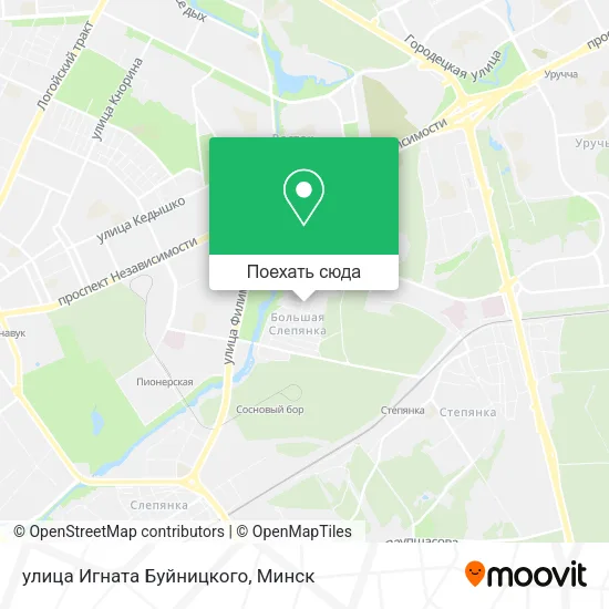 Карта улица Игната Буйницкого