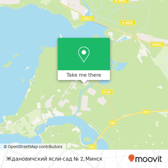 Карта Ждановичский ясли-сад № 2