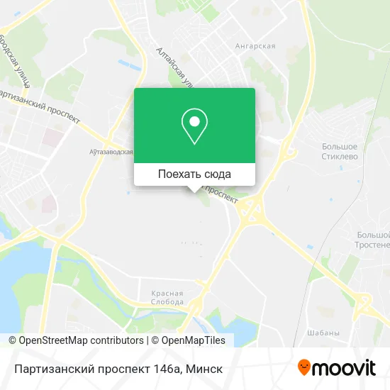 Карта Партизанский проспект 146а