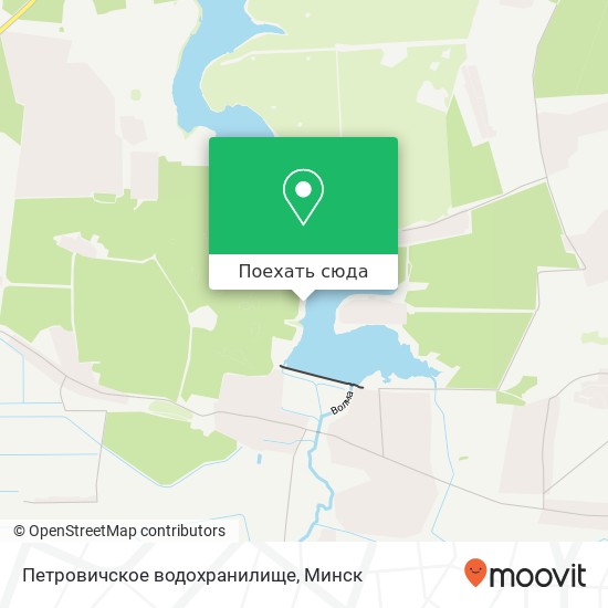 Карта Петровичское водохранилище